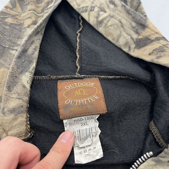 Vintage 90s Realtree Camo Zip Up Hoodie Sweatshirt - Picture 5 of 5